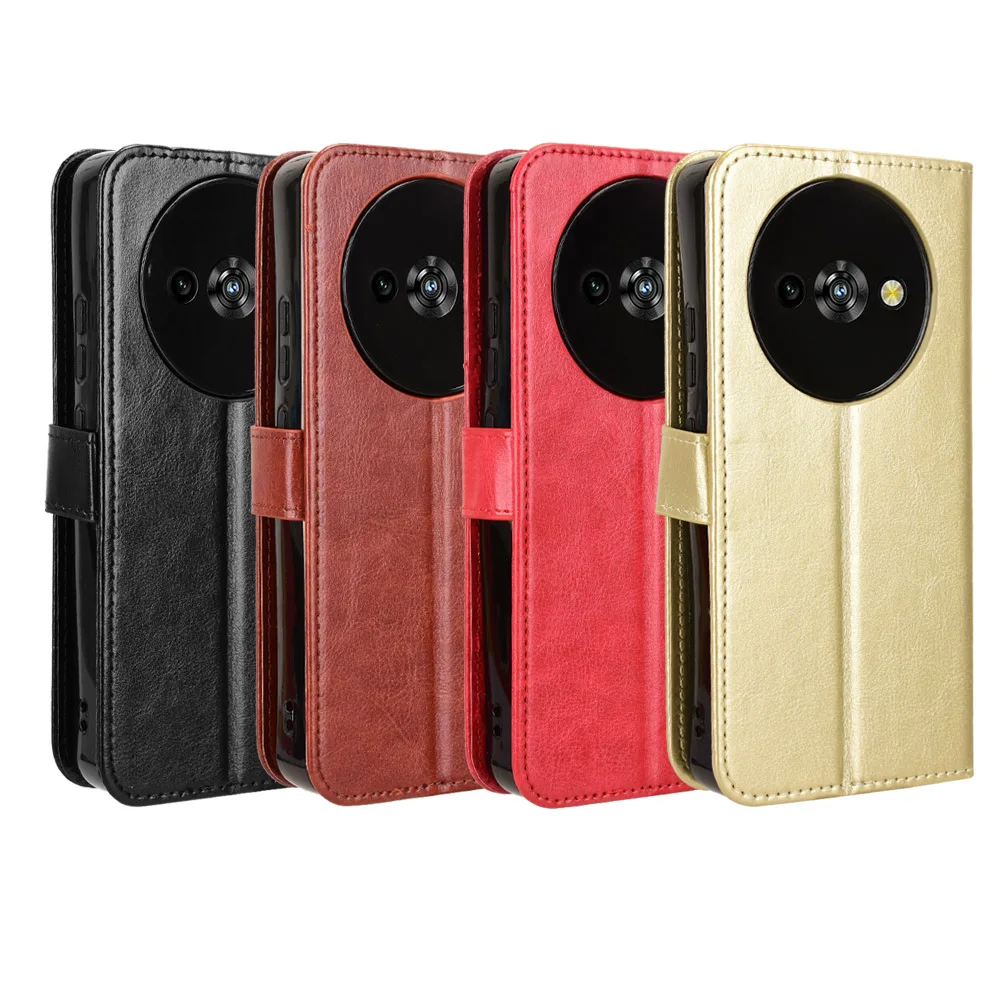 Para Oukitel C59 funda de teléfono tipo billetera de cuero de lujo para Oukitel C59 Pro funda con función de soporte tarjetero