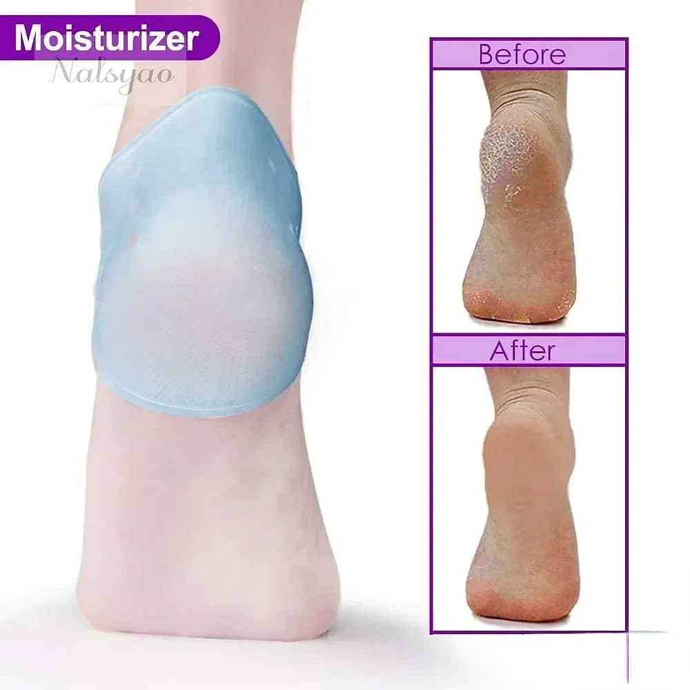 2PCS Heel Cushion Gel Heel Protector for Plantar Fasciitis Achilles Tendonitis Bone Spur Aching Feet Pain Relief Shoe Inserts