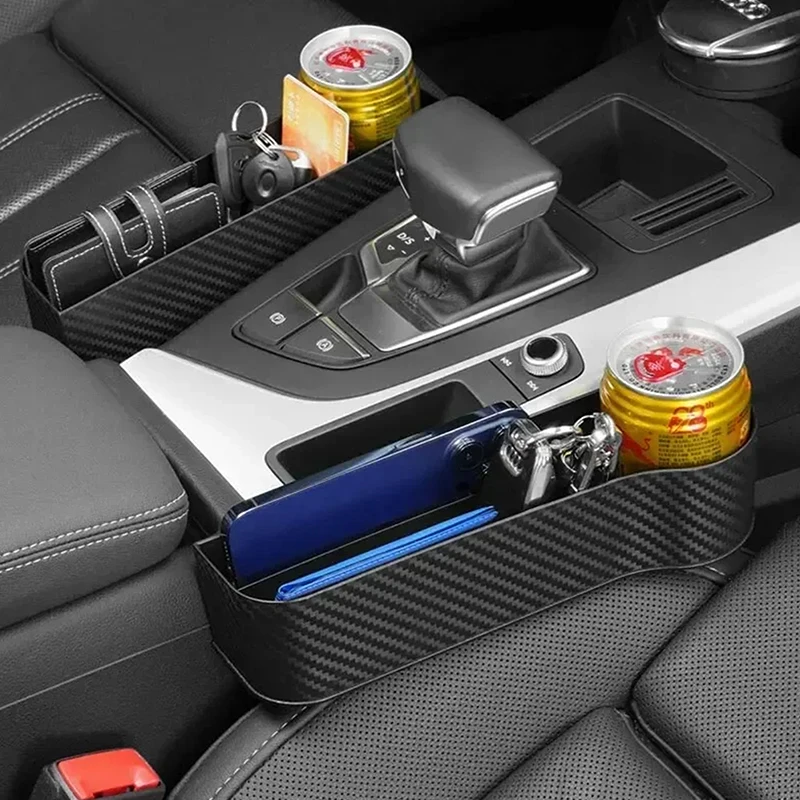 

2pcs Car Storage Box Interior Products Seat Center Console Gap Storage Box Cup Holder Car Gap Storage Box Sorting Box