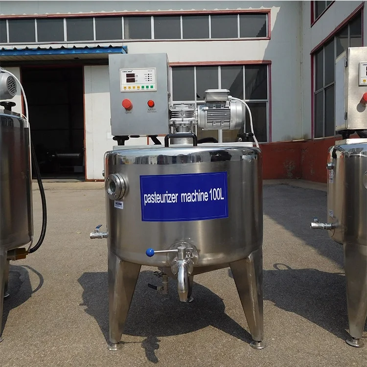 Factory Direct Sale 100L 300L 500L Pasteurizer Large Capacity Milk Pasteurization Machine