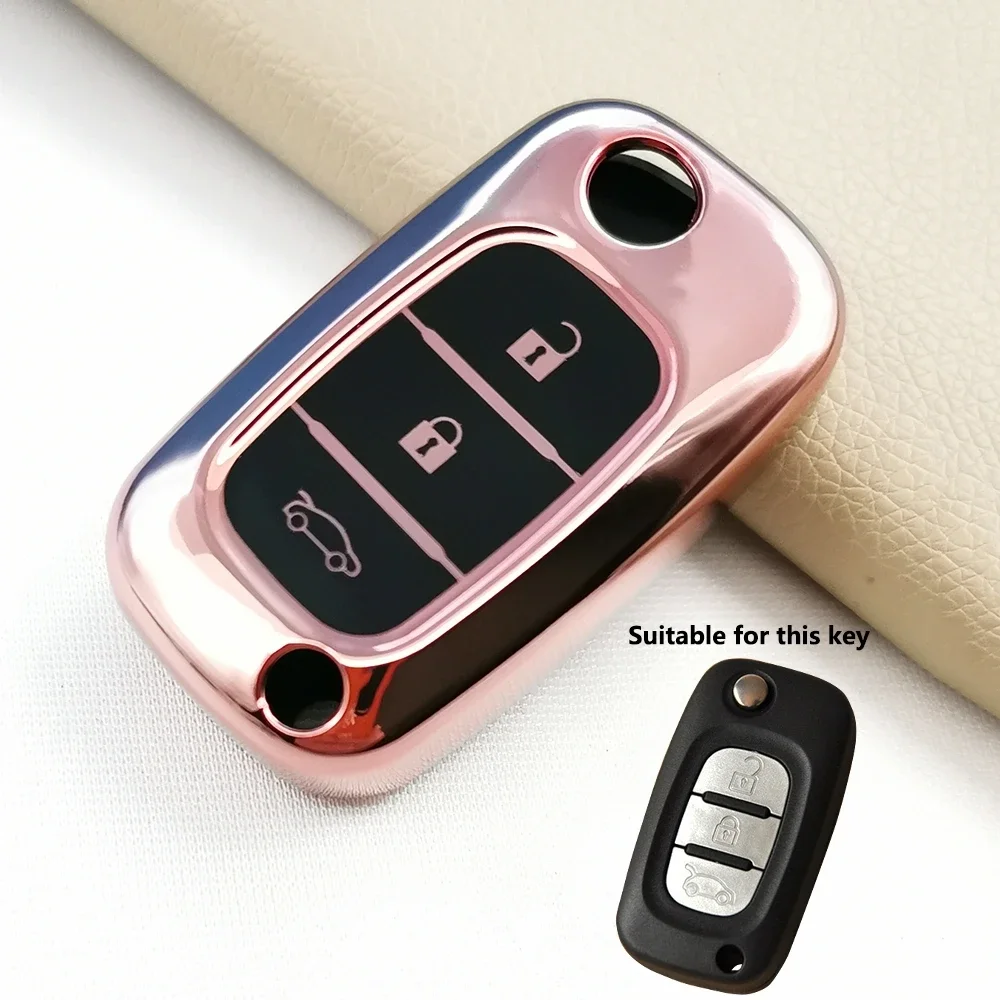 Carrying TPU Key Case Cover For LADA Vesta Granta XRay Kalina Priora Sedan Sport For Renault Fluence Clio Megane Protect Shell