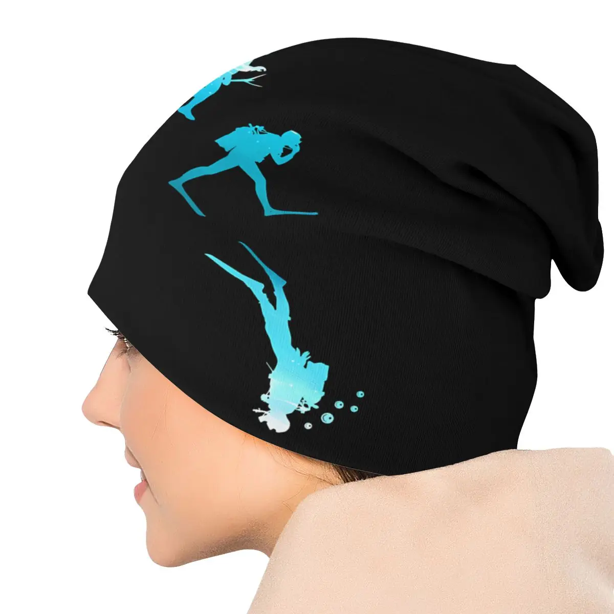 Evolution Skullies Beanies Fashion Hats Scuba Diving Thin Bonnet Special Caps Men Women\'s Earmuffs