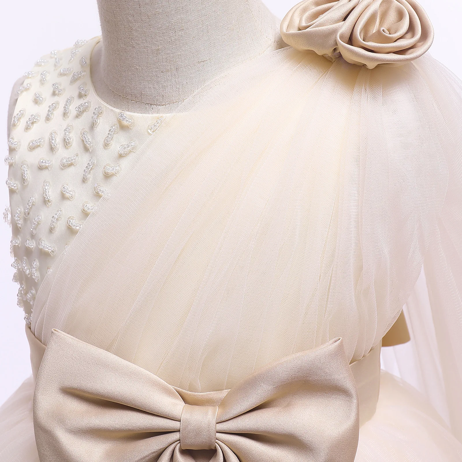 Children\'s Formal Elegant Luxury Party Dress Child 9 10 Years Old Wedding Gala Festive For Girls Pageant Long Butterfly Dresses