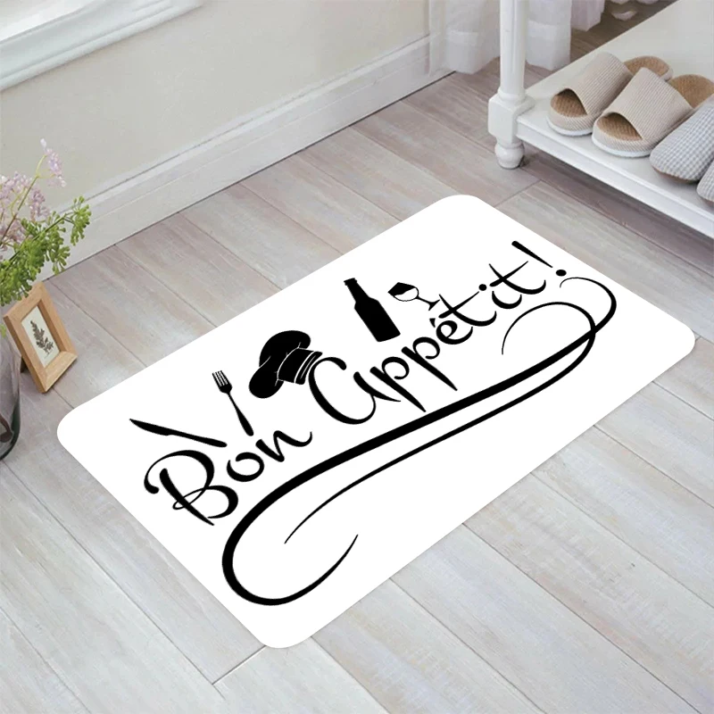 Minimalist Style Kitchen Theme Floor Mat Carpets Doormat Entrance Door Balcony Room Rugs Home Foot Carpet Rug Mats Bathroom Bath