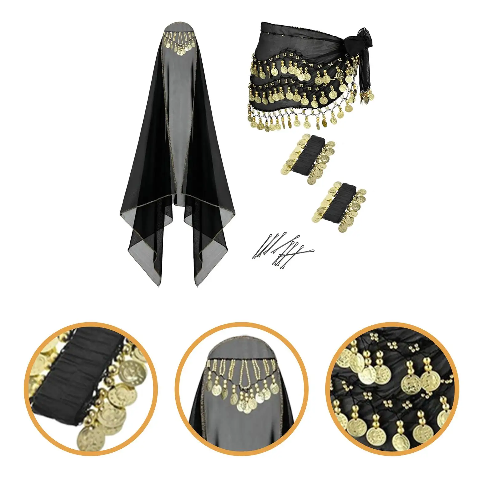 Vestito di danza del ventre Vestito di carnevale Costume di danza indiana orientale