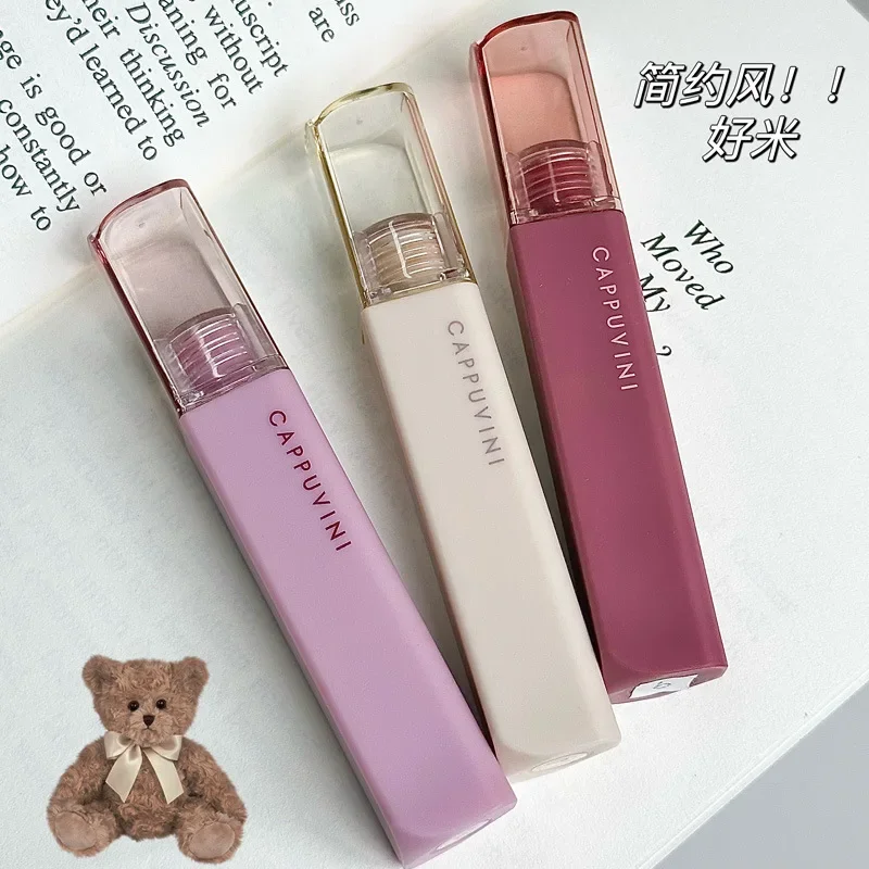 Cappuvini Matte Velvet Art Mist Lip Mud Summer Lip Glaze Matte White Lipstick