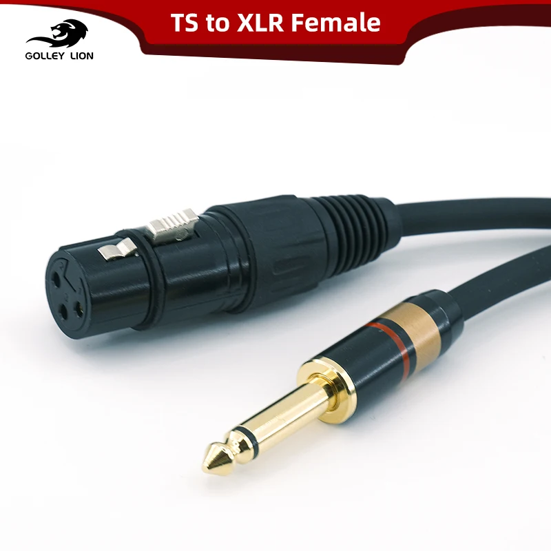 Microphone Cable XLR 3-Pin To Jack 6.5mm Mic Lead Aux Cord TRS 6.35 Mm/6.5 Mm Male To XLR Female Cord for Amplifier AMP