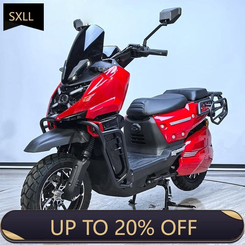 SXLL 2026 latest fast 2000W motor 12-inch wide tire adult electric motorcycle
