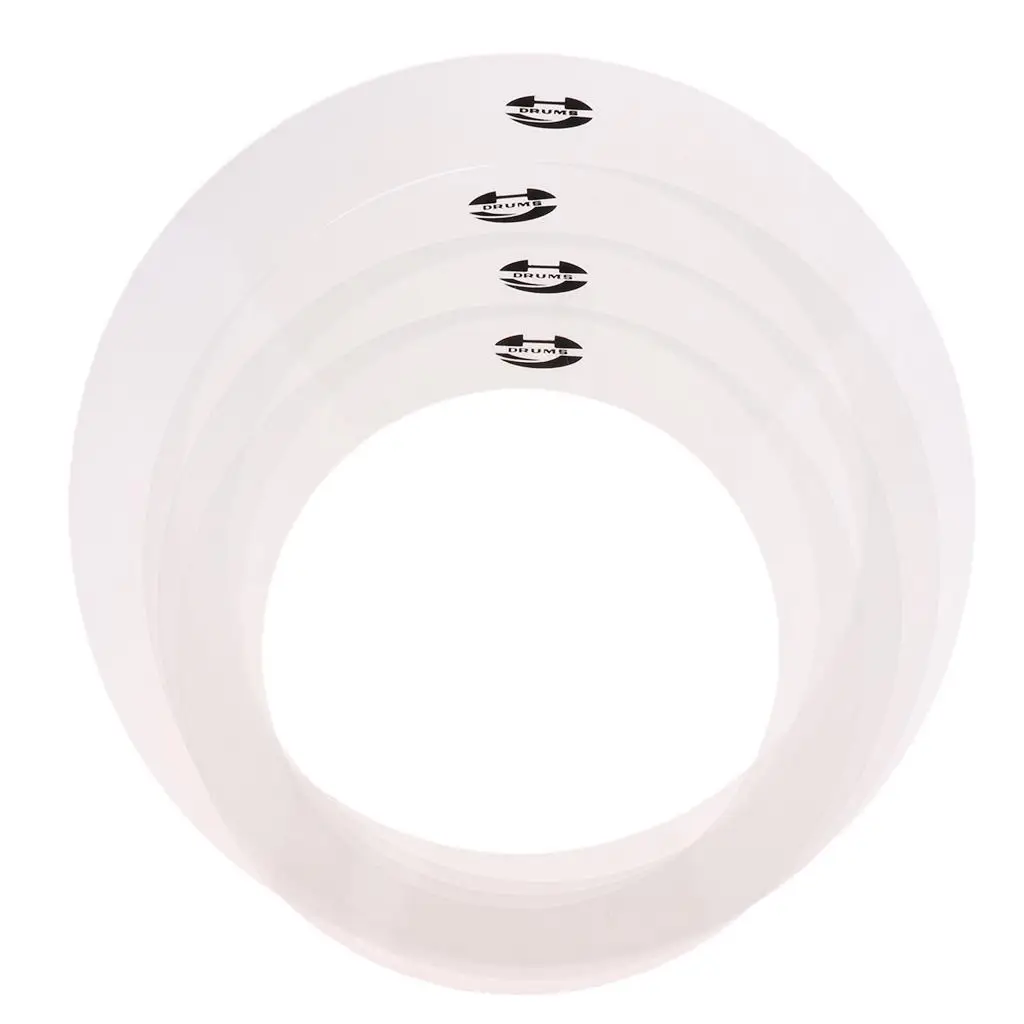 A Set Of Drum Mufflers Tone Control Rings 10'' 12'' 14'' 16'' Musical Percussion Instrument Parts