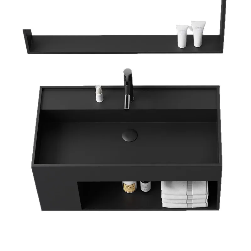 

Balcony wash basin wall-mounted face wash integrated artificial stone wall-mounted bathroom basin