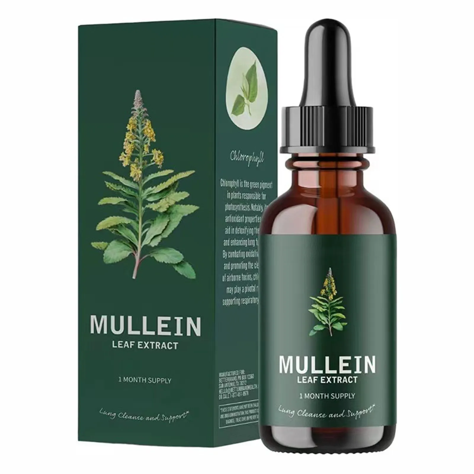 30ml Mullein Leaf Extract Support Nose Cleanse & Respiratory Function For Healthy Breathing Natural Supplement Healthy Gift