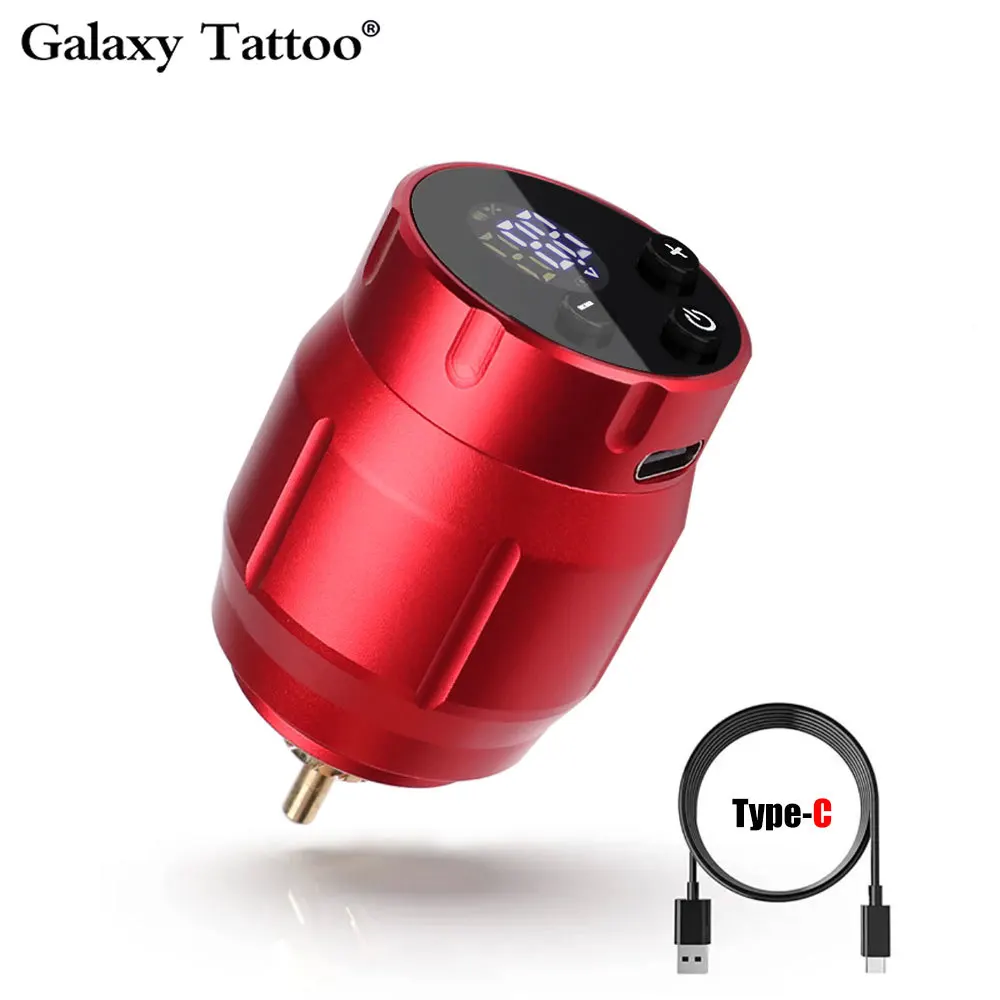 New Mini Wireless Tattoo Power Supply 1500mAh LED Display Portable Rechargeable Batterry for Tattoo Machine Pen RCA Interface