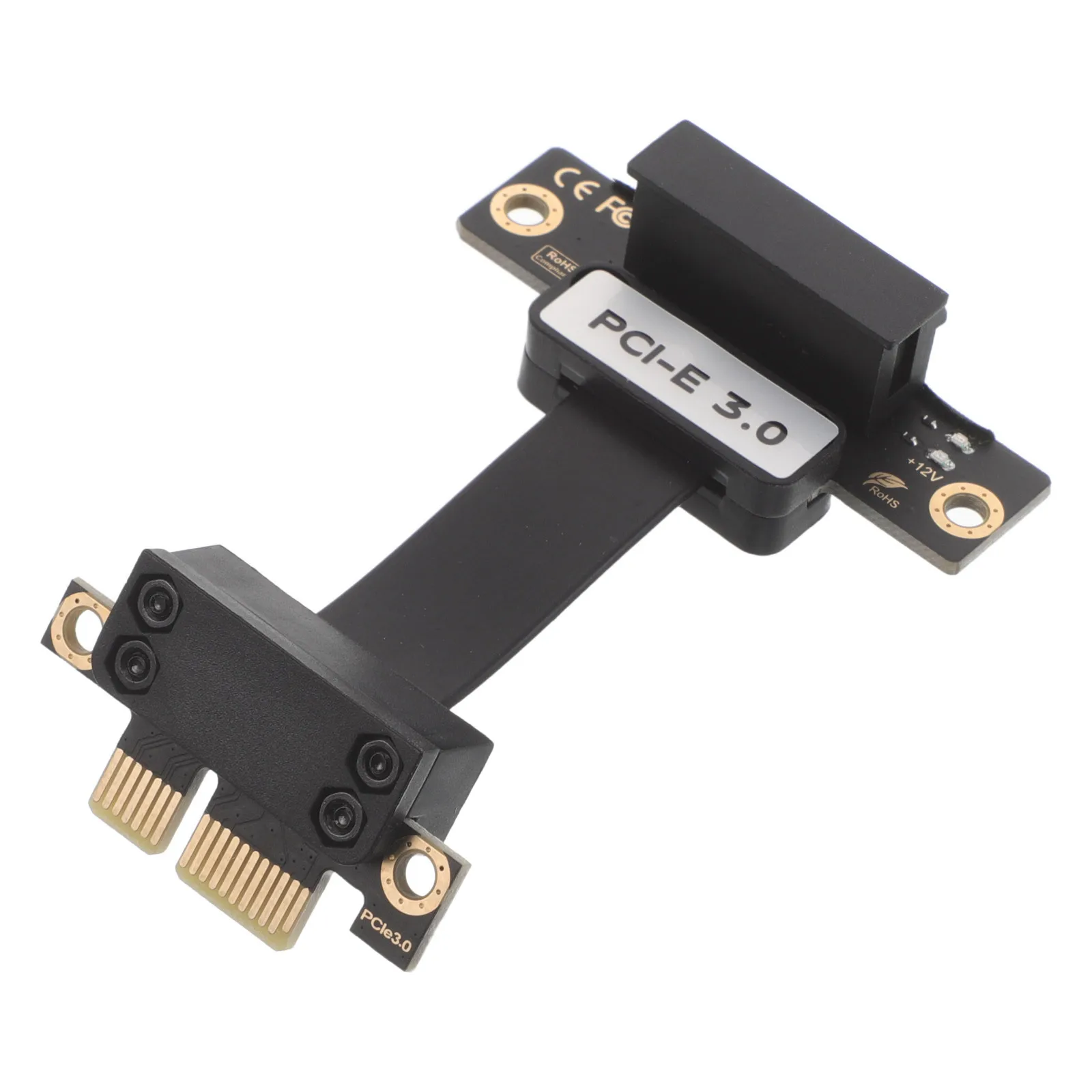 

Pci-E 3.0 1x to 1x 5cm Right Angle Riser Card Adapter Flexible Pcie Extension Cable Graphics Card Mining Egpu Adapter