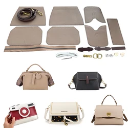 Hand Making Square Bag Set Hand Stitching Bag PU Leather Diy Handmade Kit Sewing Material Sewing Craft Kits for Bag Accessories