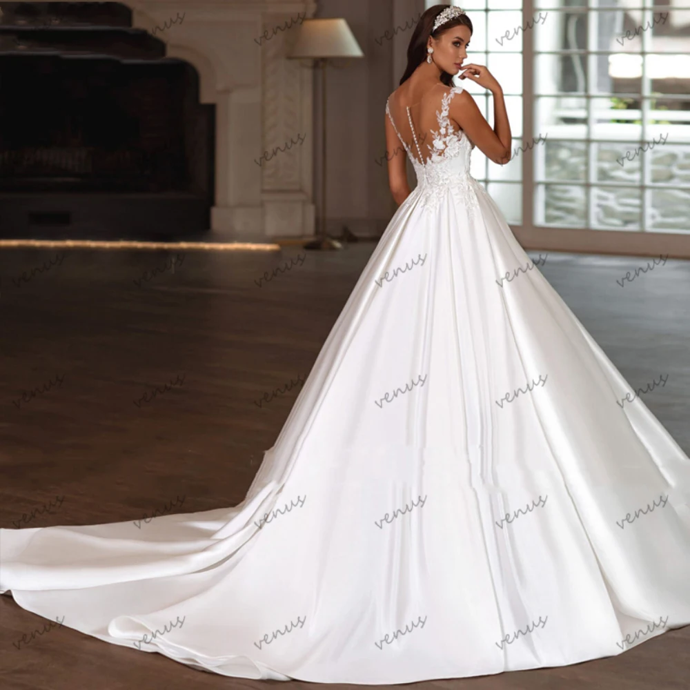 Vestidos De Novia encantadores, Vestidos De Novia elegantes, Apliques De encaje, batas clásicas para fiesta Formal, Vestidos De Novia personalizados 2025