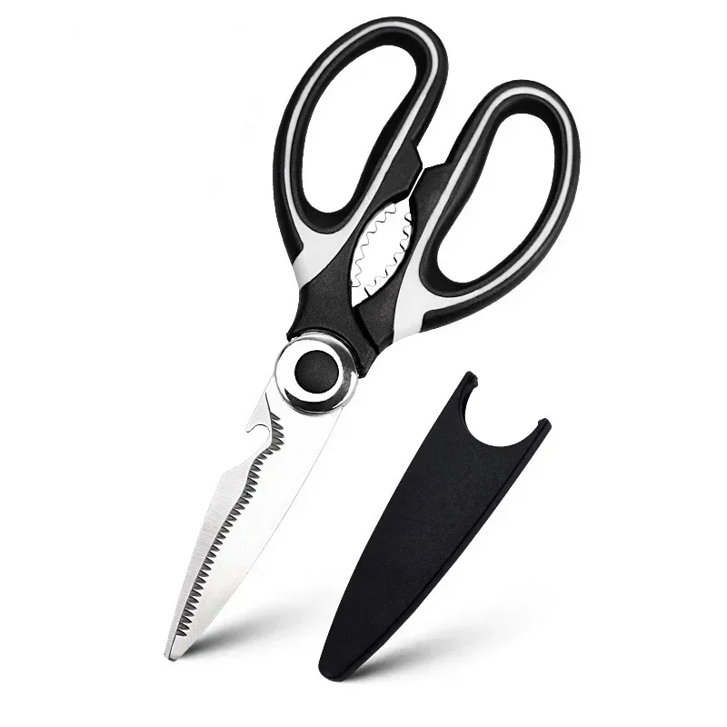 Kitchen Scissors Multipurpose Purpose Household Bone Scissors Chicken Wings Fish Killing Shears for Meat Vegetable Barbecue Tool