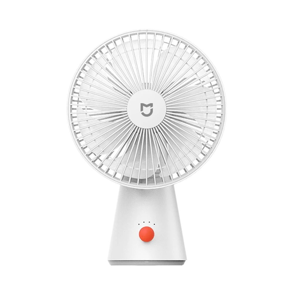 NEW MIJIA Portable Desk Fan USB Rechargeable Handheld Mini Electric Fans Cordless Air Cooling Small Fan 4 Gears Speed