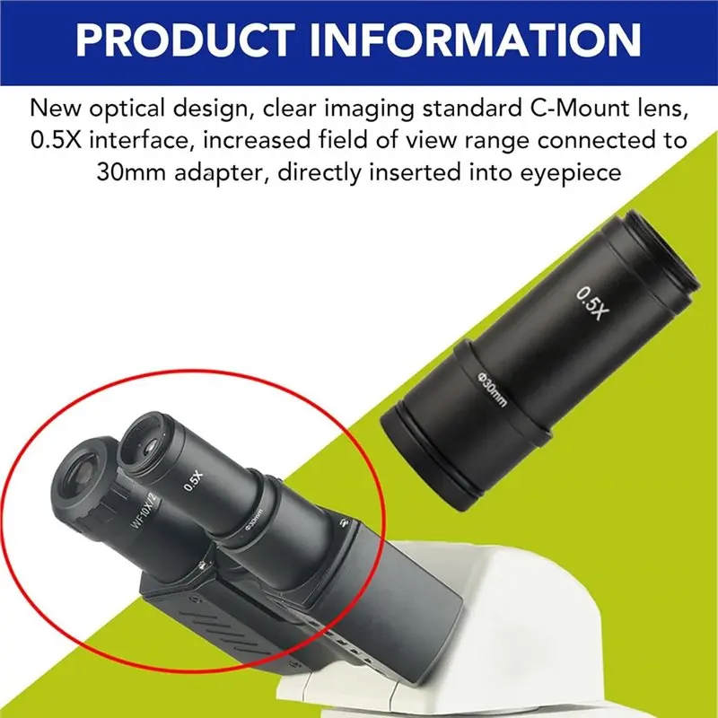 [NEW A09R!】 Microscope Adapter 1 Set 0.5 X Electronic Eyepiece For CCD Cameras- 23.2Mm To 30Mm And 23.2Mm To 30.5Mm Compatibilit
