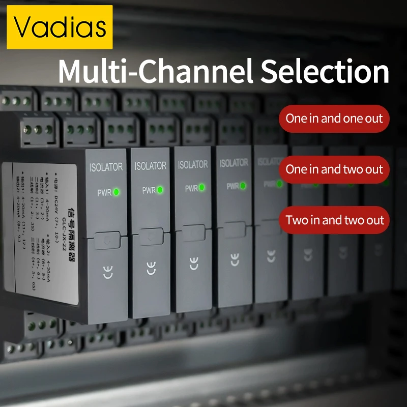 Analog Signal Isolator DC24V 0-10V 0-5V Galvanic Signal Converter 4-20mA 0-20mA 0-10mA 0-75mV DC Signal Isolator