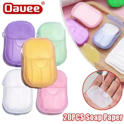 60PCS Disposable Soap Paper Travel Soap Paper Washing Hand Bath Clean Scented Slice Sheets Mini Paper Soap Bathroom Supplies