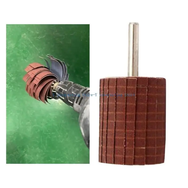 

896A Emery Cloth Wire Striping Polishing Wheel 80~600 Grit Grinding Polishing Wheel Abrasive Flap Grinding Wheel Enduring