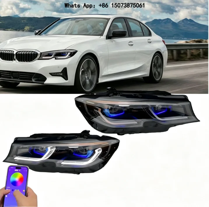 RGB LED Headlights for for 3 Series G20/G28 320i-335i Color Changing DRL Auto Headlamp Assembly 12V New Universal Fitment
