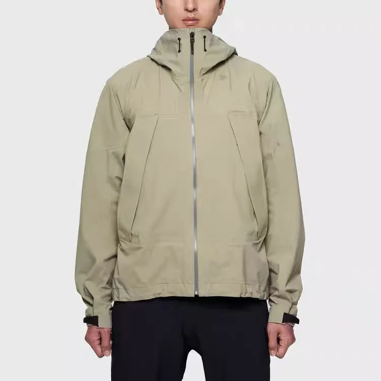Goldwin Outdoor PERTEX SHIELDAIR Full Pressure Rubber Waterproof Hard Shell Jacket