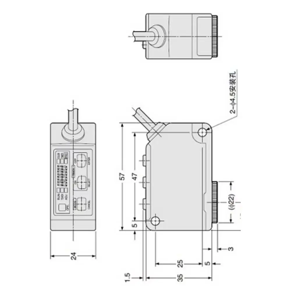 LX-101 LX-111 New Original Digital Color Mark Sensor Module for Panasonic Three Colors Photoelectric Switch Sensors LX-101-P