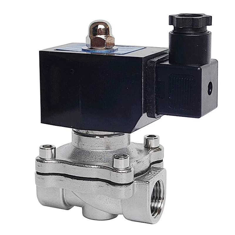 

3/8'' 1/2'' 3/4'' 1" 1-1/4'' 2'' Normally Closed Solenoid Valve 24V 12V 220V 110V IP65Waterproof Stainless Steel Solenoid Valves