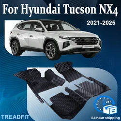 Car Floor Mats For Hyundai Tucson NX4 2024 2023 2022 2021 Auto Interiors Accessories Foot Rugs Products Automobiles Covers Parts
