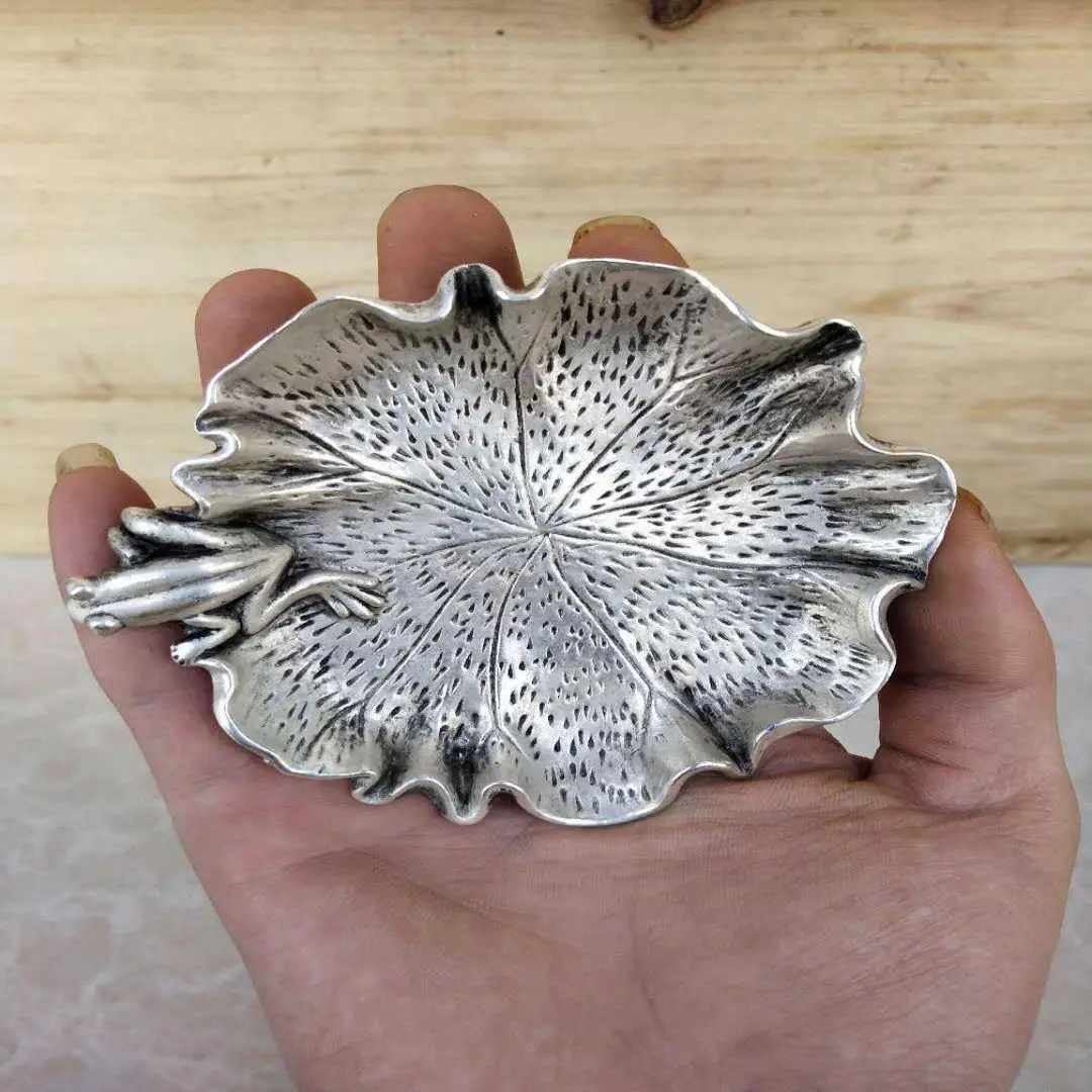 Lotus leaf frog Incense Burner Statue for Tea Home Decor Ornaments