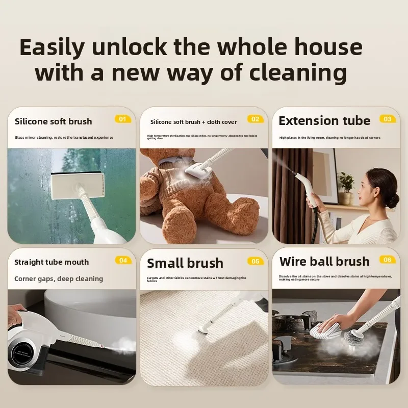 Steam Cleaner Household Steam Machine Kitchen Oil Cleaner High Temperature and High Pressure