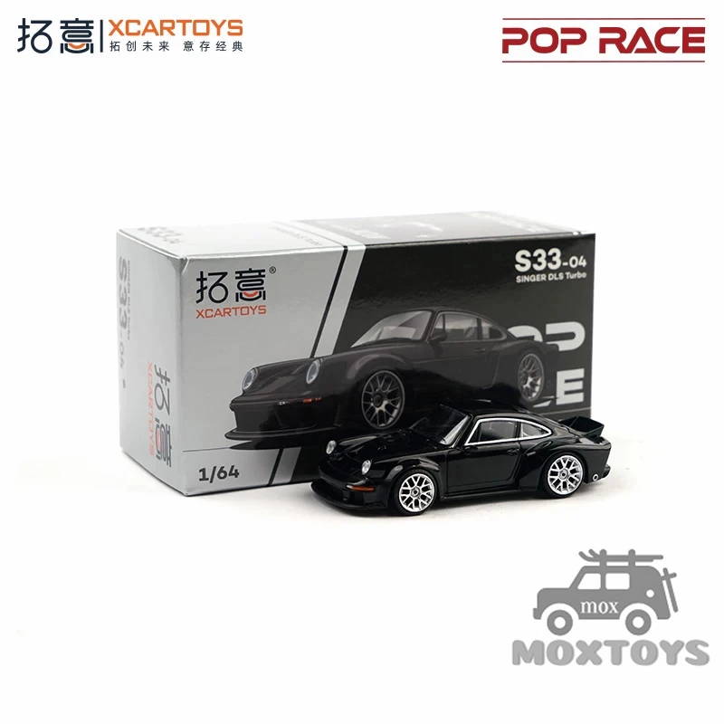 1:64 SINGER DLS Turbo Black Diecast Collector's Vehicle Model Car