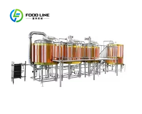 Beer Mashing And Fermentation Line Integrated Brewing Equipment For Complete Beer Production Process 5000L