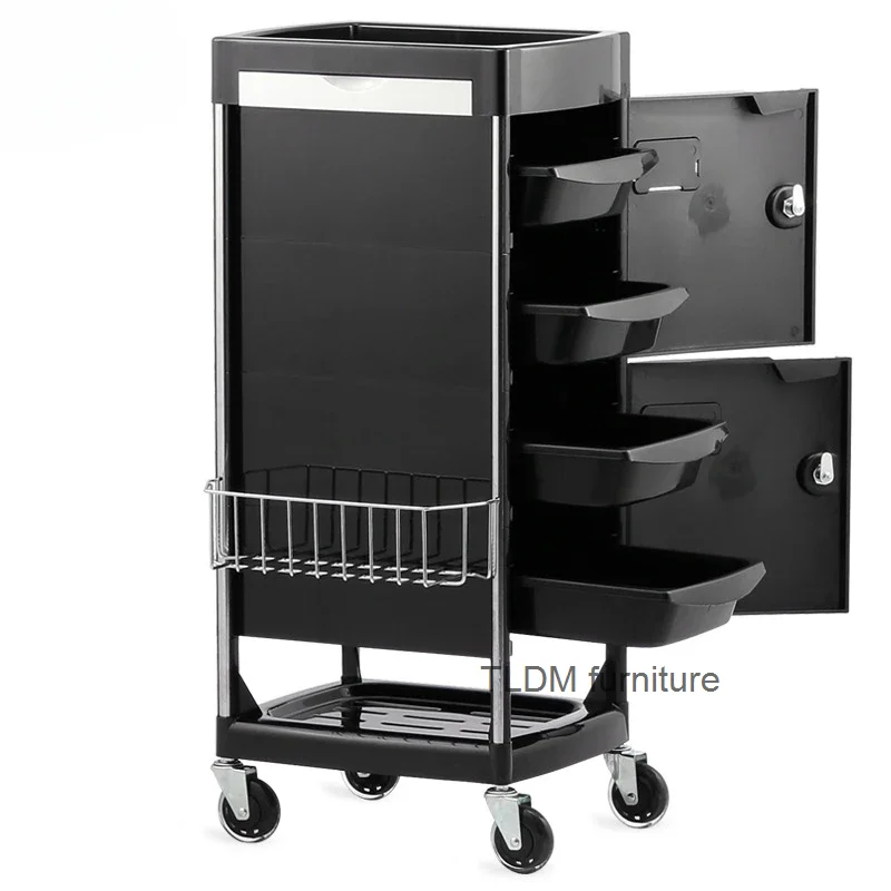 Rolling Tray Cosmetologist Trolley Beauty Salon Utility Cart Cleaning Hairdressing Furniture Units Cabinet Carritos Spa Bar Lash