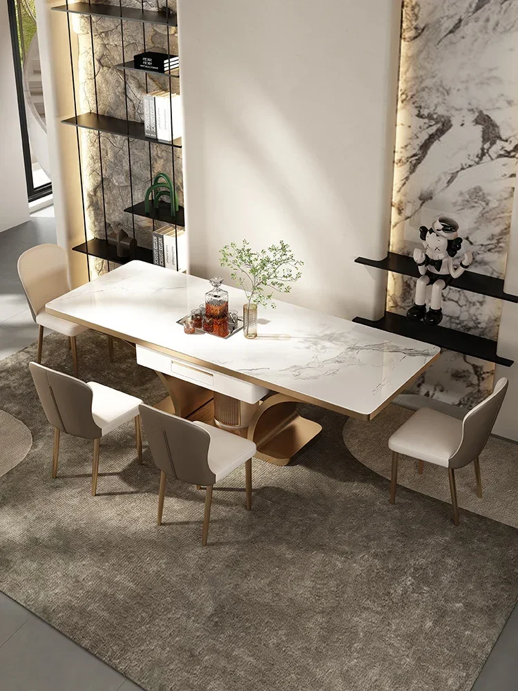 

table and dining table all-in-one combination electric motor, mahjong household light luxury, simple and modern