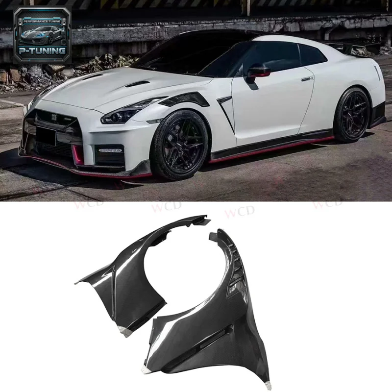 

High Quality Carbon Fiber Car Fender for Nissan GTR35 R35 2008+ Front Bumper Side Vented Fenders Bodykit
