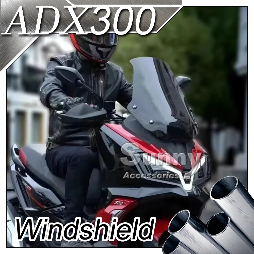 For SYM Husky 300 ADX 300ADV Motorcycle Modified Windshield High Windshield Accessories Chest Guard Rainscreen