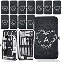 19 Pcs Nail Clippers Set Storage Box Multifunctional Nail Clippers Set Organizer Pedicure Kit Home Essentials Personal Care