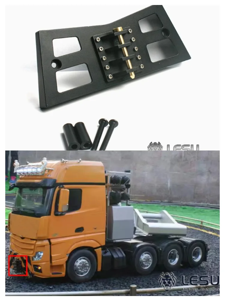 

LESU G-6015 Модель грузовика 1/14 с большим передним крючком для трактора Tamiya 1851, аксессуары для модификации грязевого грузовика GLKU