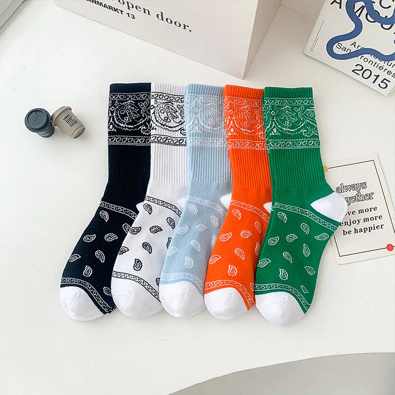 3 paare/schachtel Herren Socken grün trend ige Cashew blüte Hip Hop Dunk Bandanas lustige Socke Frauen Baumwolle af1 Kollokation 350 Geschenke – Detail 8