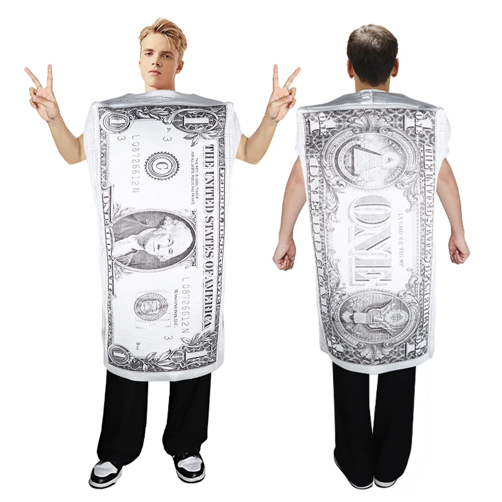 

Halloween Mona Lisa 5cos Costume Mural Costume Campus Event Performance onesie Composite Sponge Wacky Dress Fun