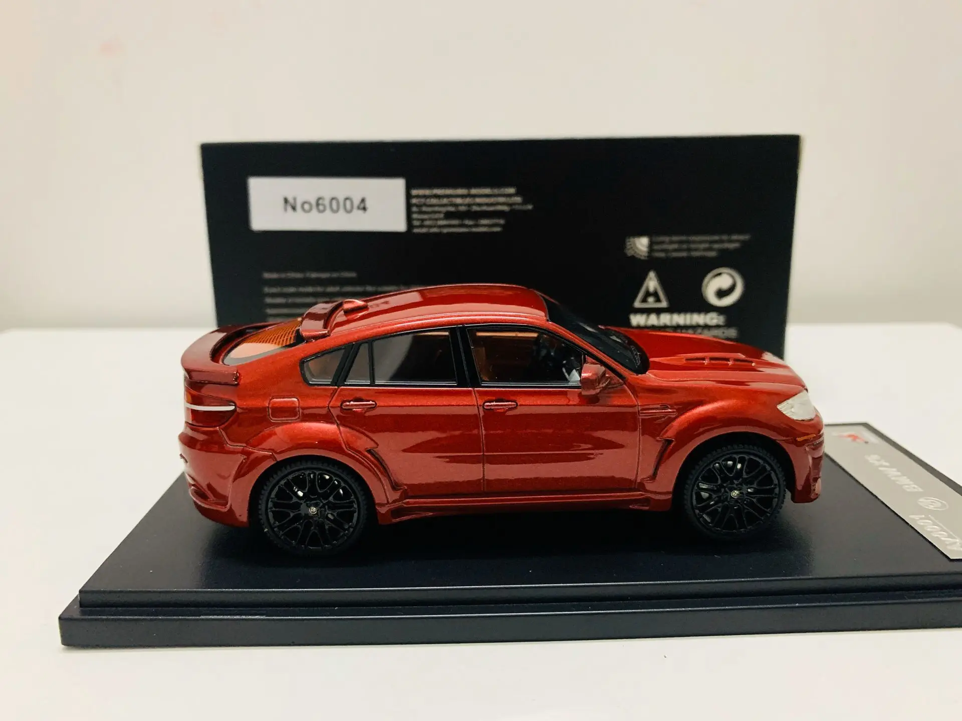 Cool X6 SUV Diecast Model Car, Vermelho, Escala 1:43, Novo na Caixa, AY0001