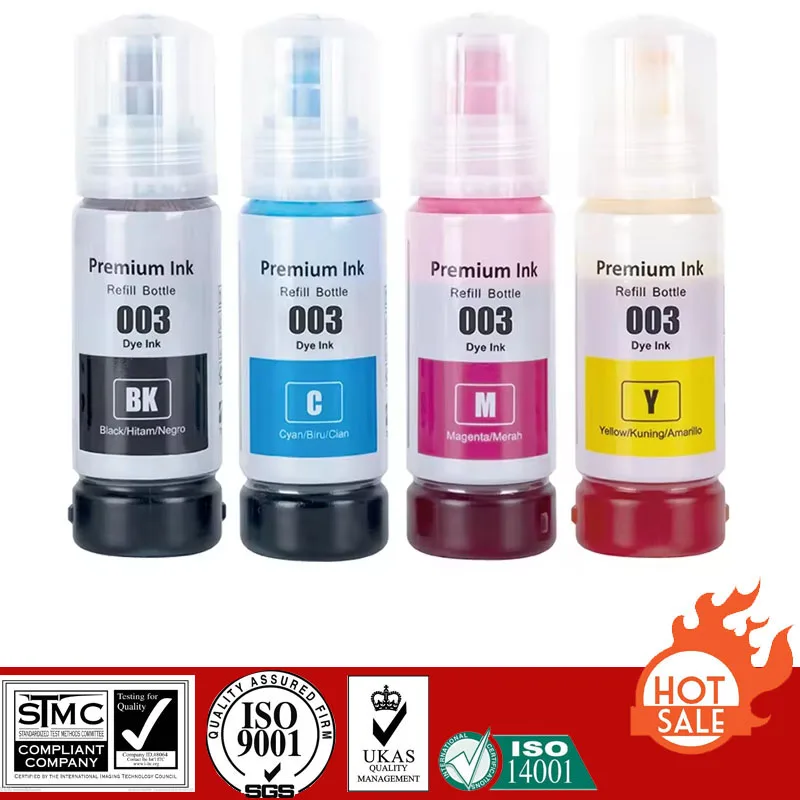 Compatible Refill Ink For E-003 E003, For Epson Epson L1110/L1210/L1216/L1250/L1256/L3100/L3101/L3106/L3110/L3115/L3116 Printer