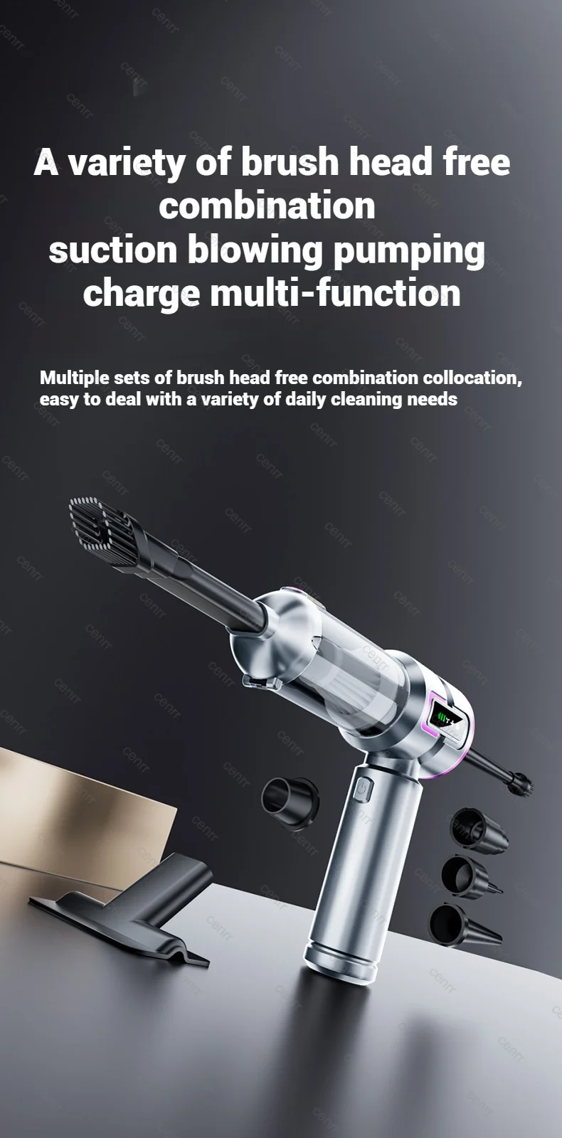 Car Vacuum Cleaner 998000PA Cordless Powerful Portable Mini Car Vacuum Cleaner for Home Handheld Blower Car Cleaner