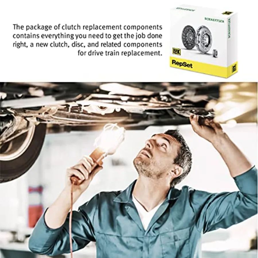 Zestaw sprzęgła Schaeffler RepSet 01040, oryginalny zestaw zamienny sprzęgła do pojazdów o wysokiej wydajności, wytrzymały i precyzyjny.