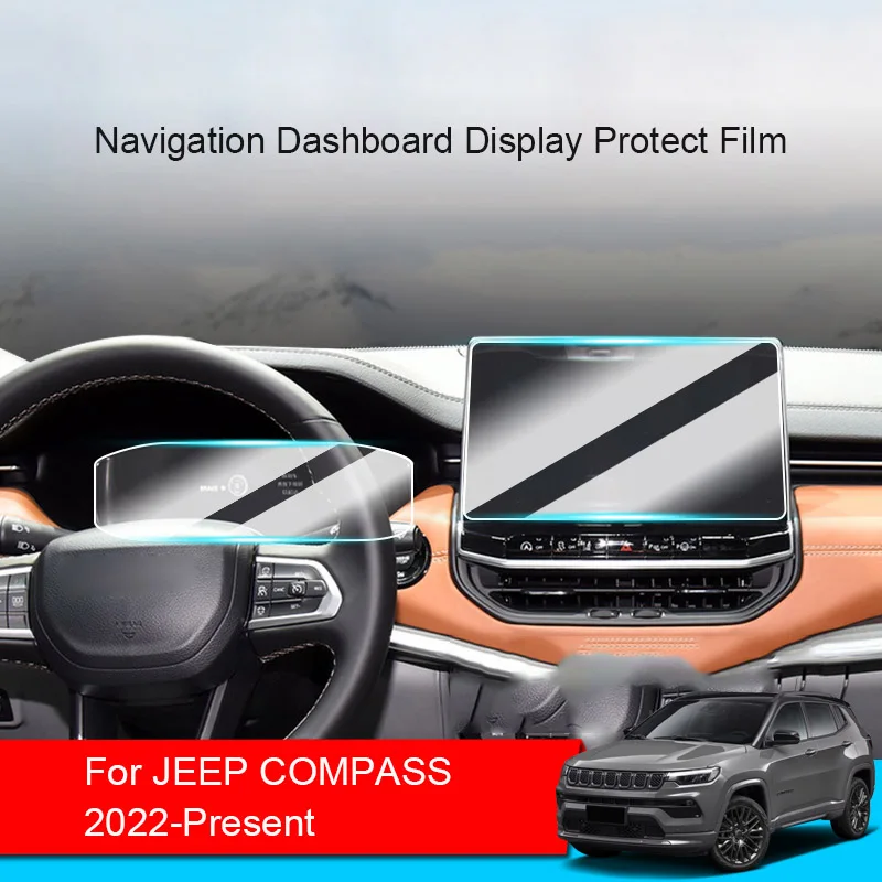 

Автомобильный GPS-навигатор, защитная закаленная пленка для JEEP COMPASS 2022, дисплей на приборную панель, наклейка из ТПУ, автоаксессуары