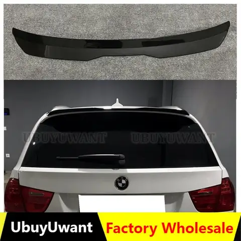 BMW 3 E91 M-PACK 페이스리프트 2008- 2011 용 후방 윙 스포일러, ABS 플라스틱 해치백 스포일러, 트렁크 범용 자동차 윙, 고품질