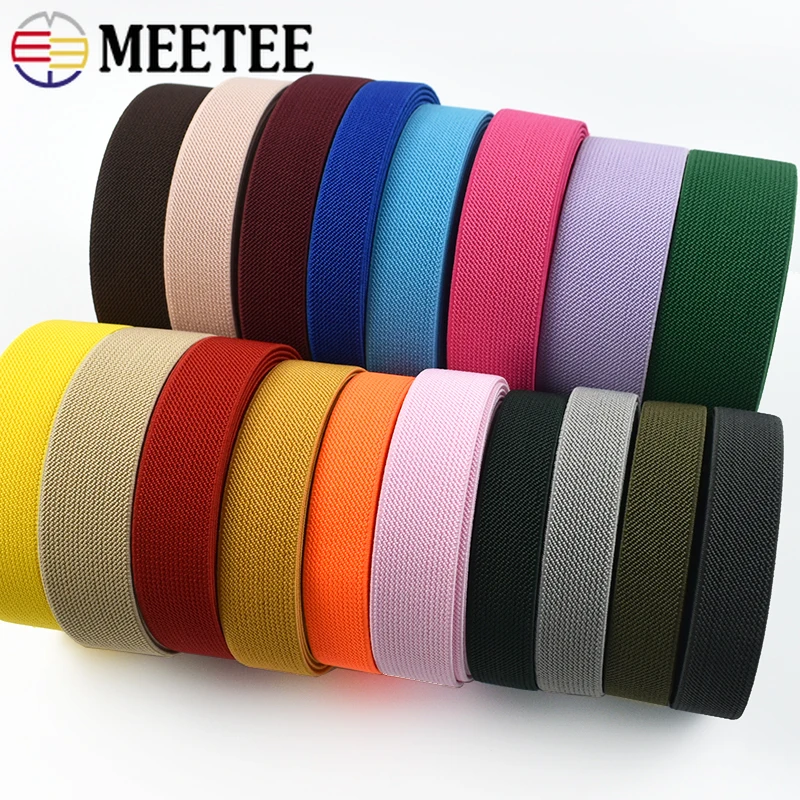 2-10Meters 25mm Elastic Band for Sewing Pants Underwear Rubber Tape Waistband Strap Belt Stretch Webbing DIY Garment Accessorie