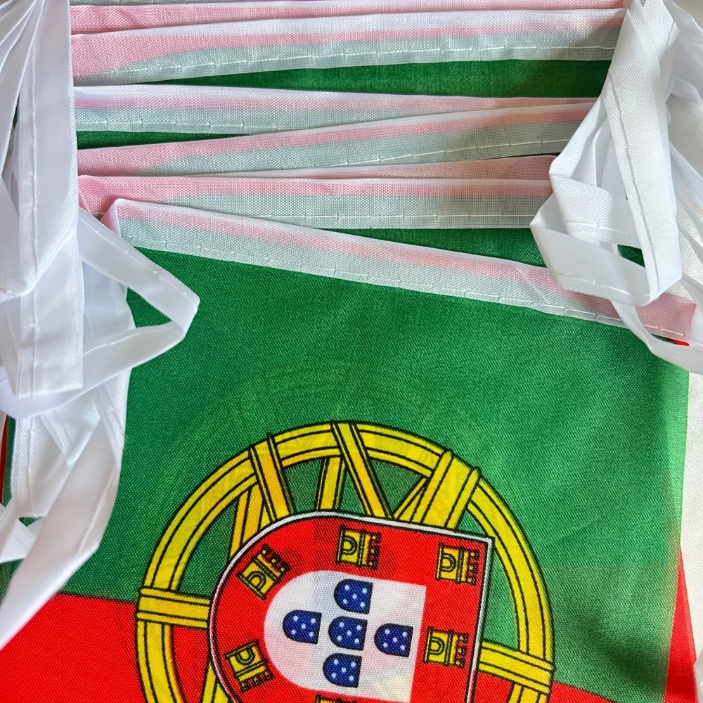 1 Set/20pcs Portuguese Pennant, 14x21cm Pennant, Ideal for New Year, Carnival, Parties, Festival Decoration Flag Banner